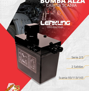 BOMBA ALZA CABINA SCANIA SERIE 2/3-82/92/112/142